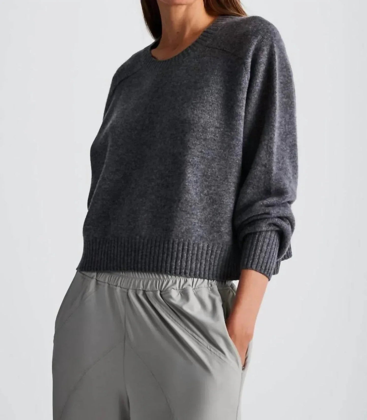 Amara Cashmere Long Sleeve Crop Top
