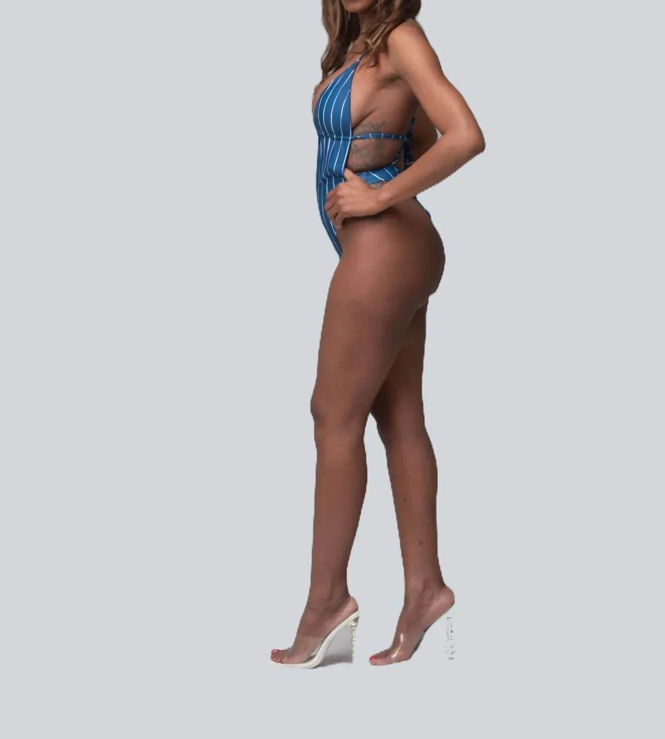 Camille Striped Monokini