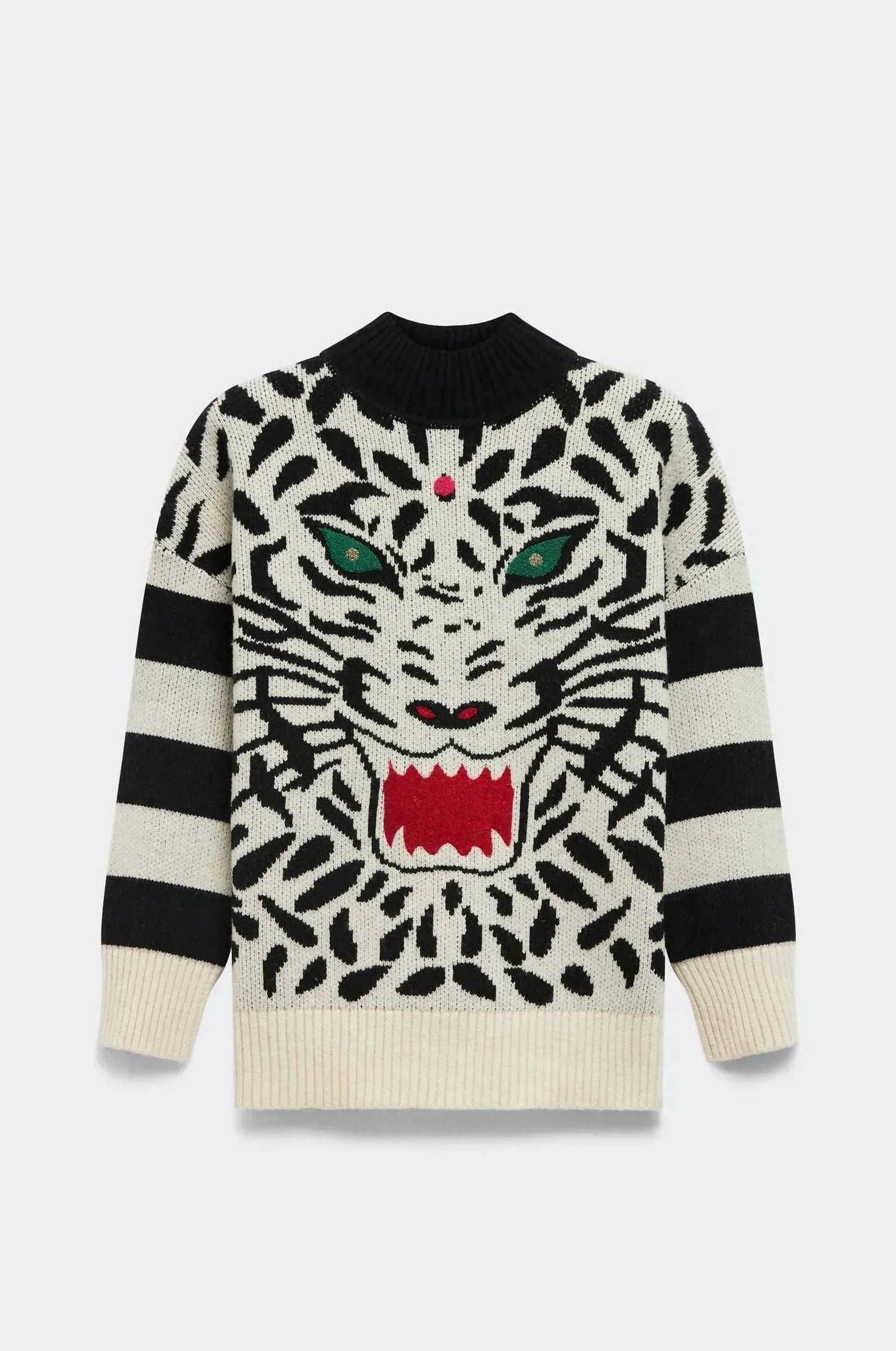 Gestrickter Tigersweater
