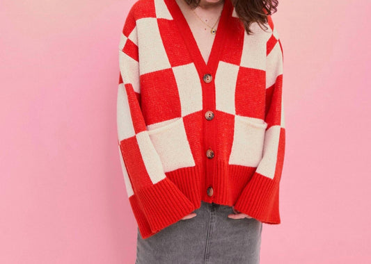 Candice Checked Cardigan