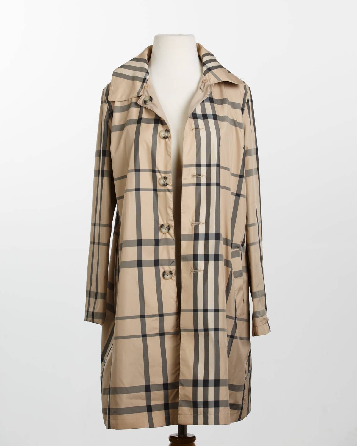Regenmantel mit abnehmbarer Kapuze Regen-Trenchcoat