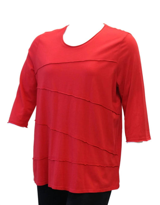 Women's Tucked Cotton Top