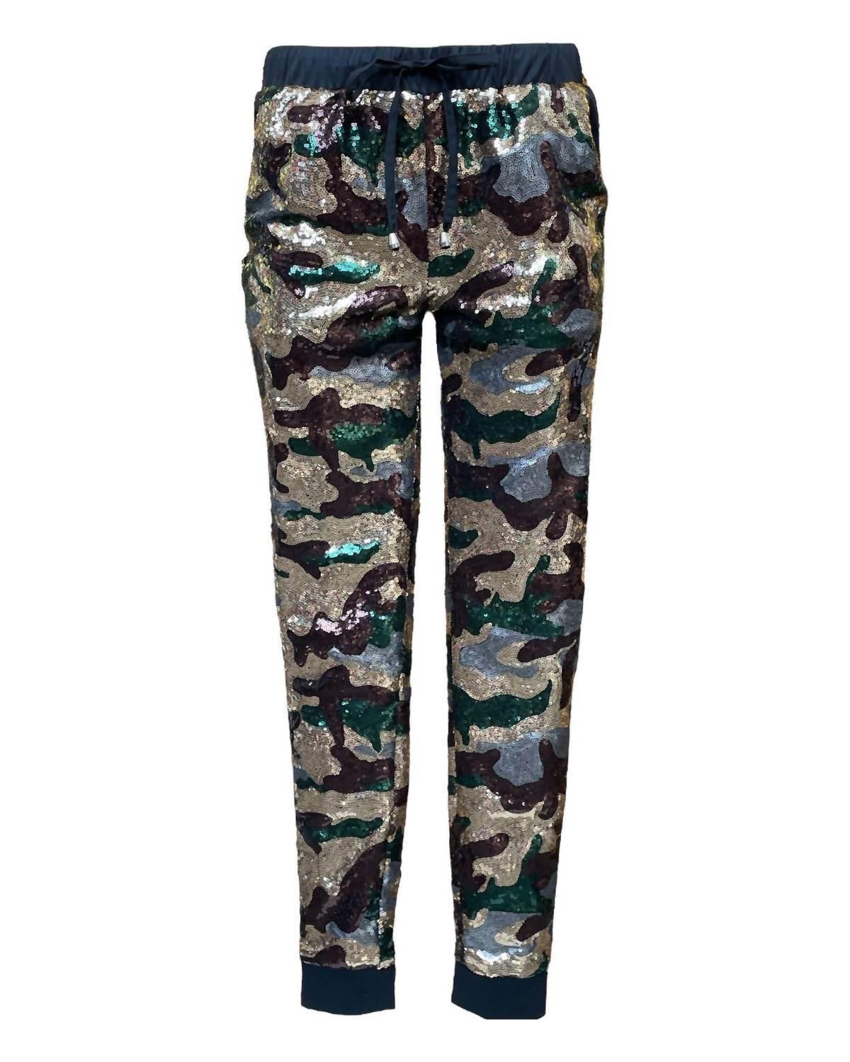 Women's Camo Sequin Jogger Pants
