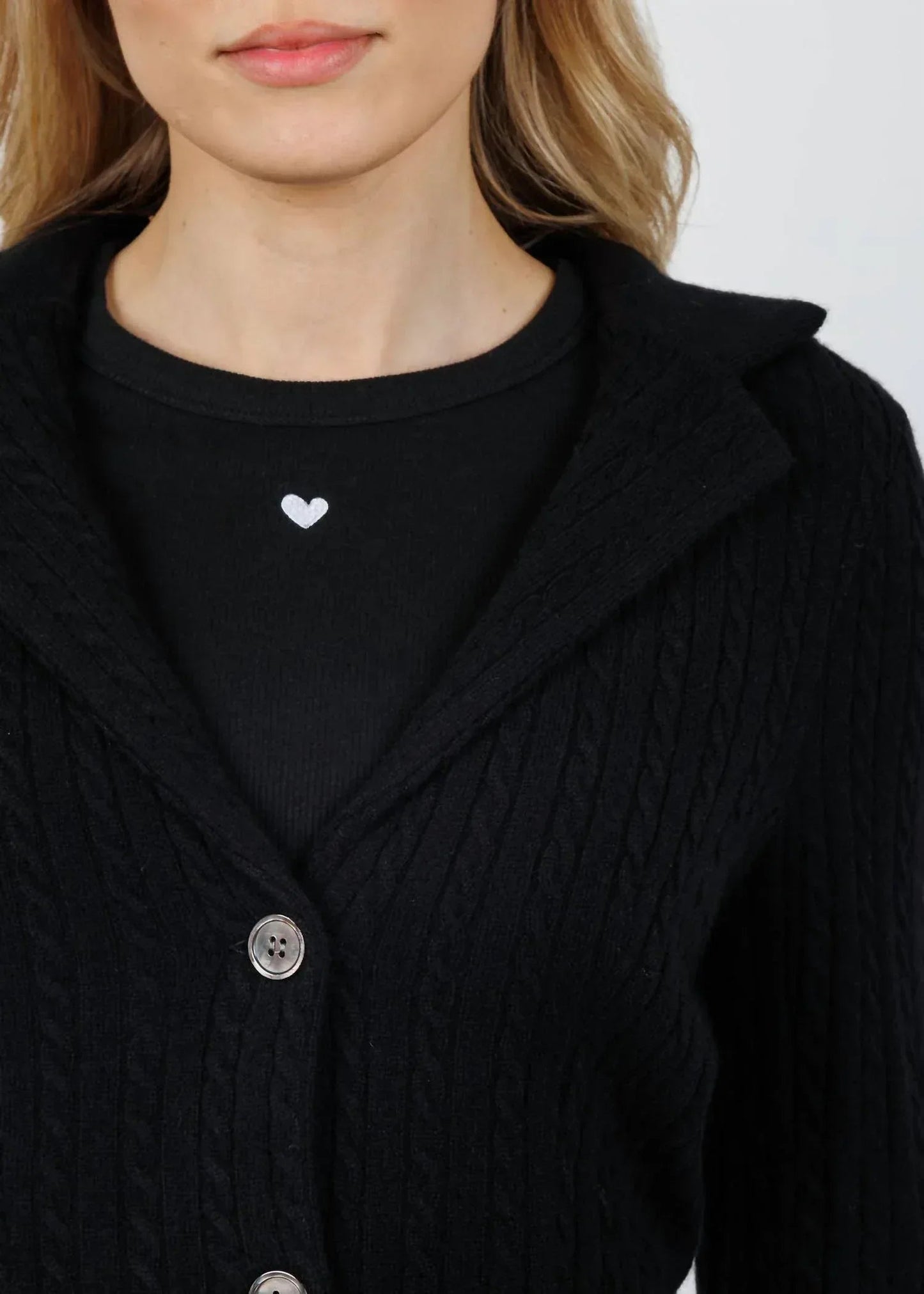 Casey Kaschmir-Zopfmuster-Blazer