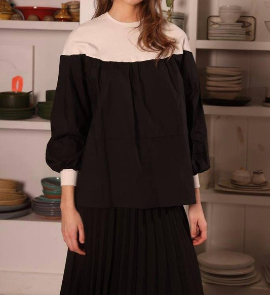 Cotton And Rib Top