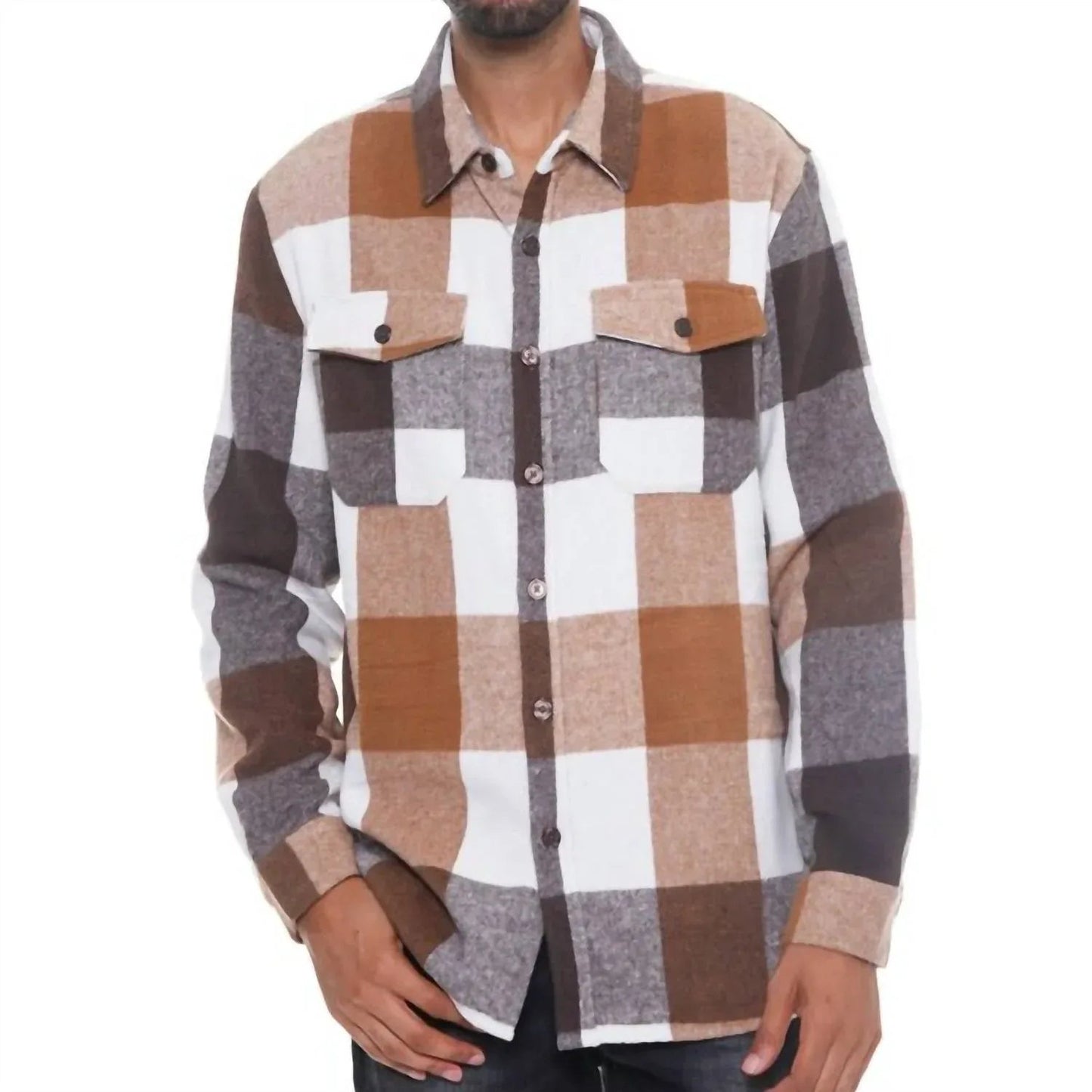 Heavy Plaid Flannel Shirt