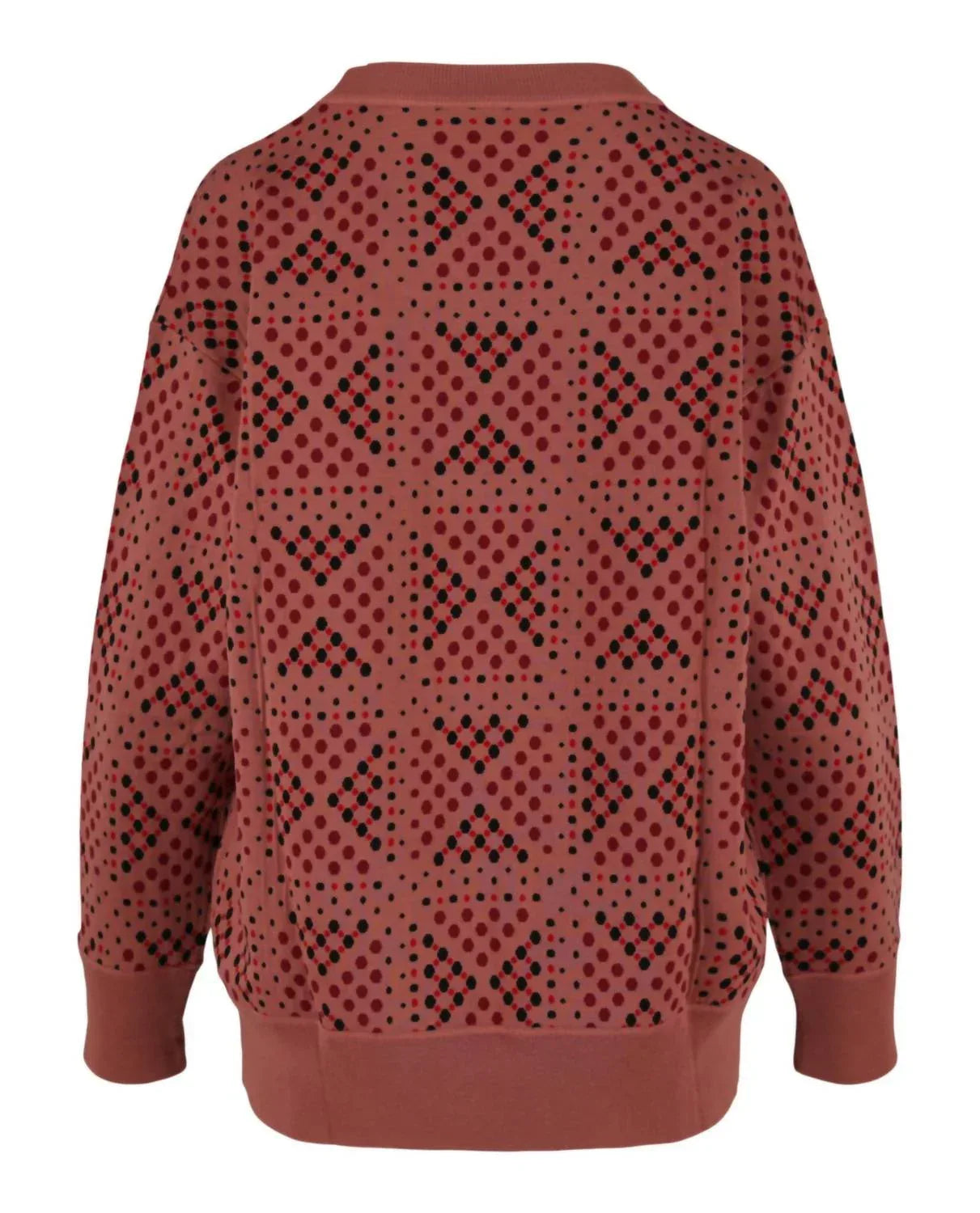 Rundhals-Sweatshirt mit Polka Dots