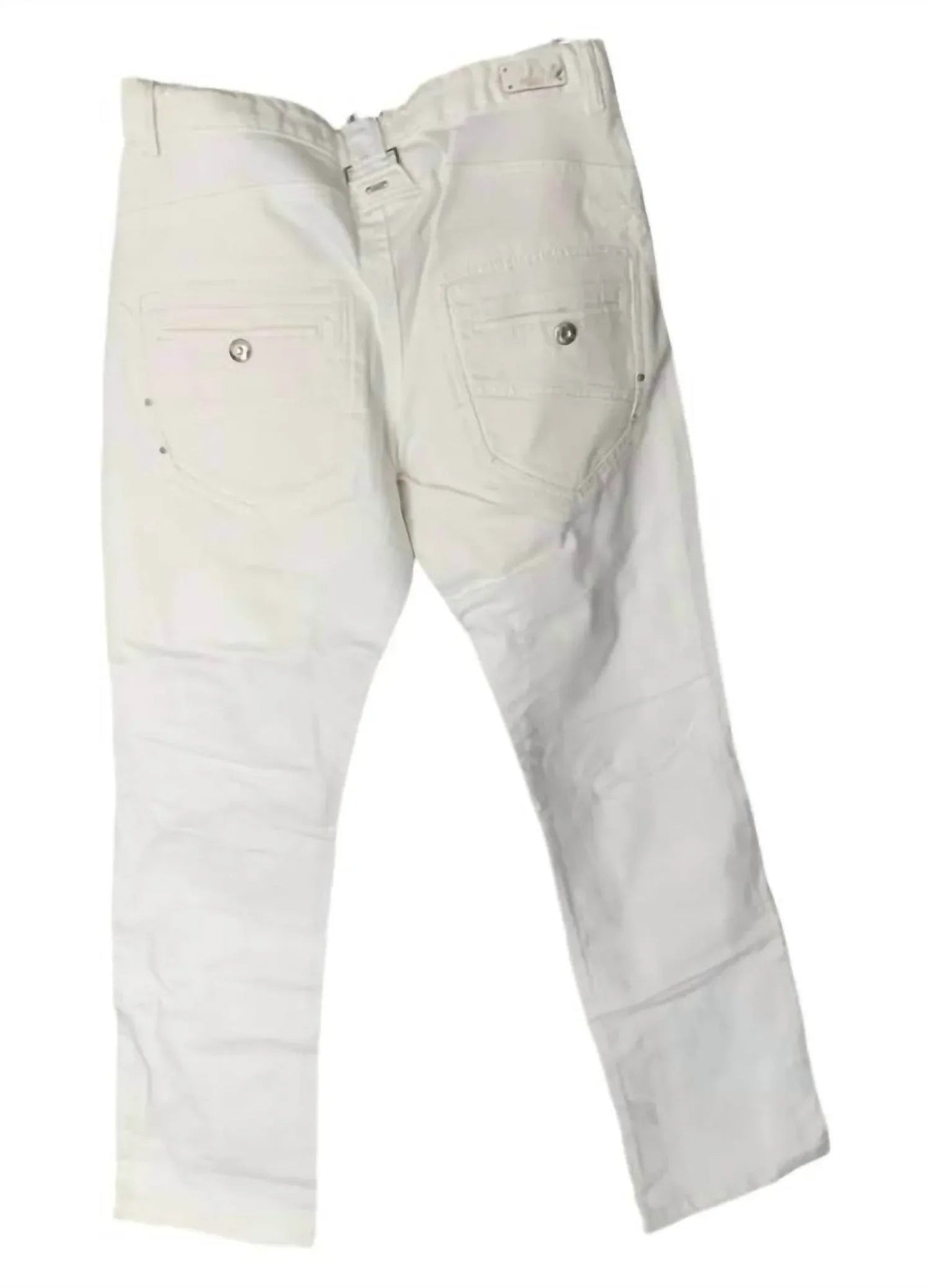 Herren Mid-Rise Vintage Denim Jeans mit handverzierten Details