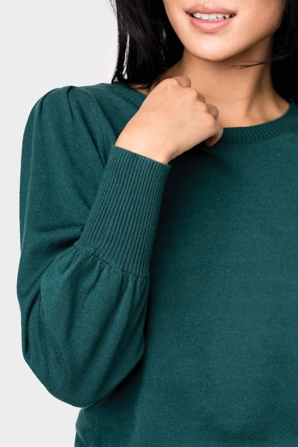Unverzichtbarer Blouson-Ärmel-Pullover
