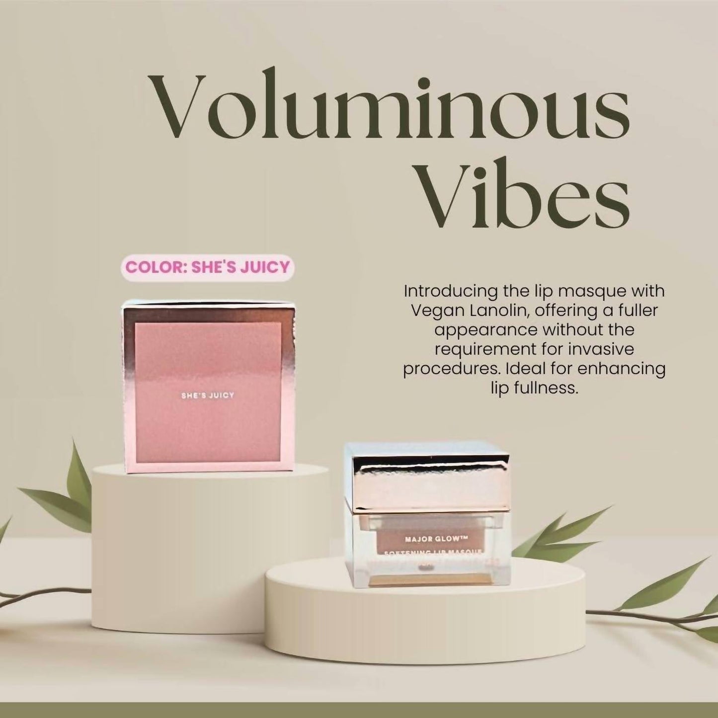 She's Juicy Major Glow glättende Lippenmaske