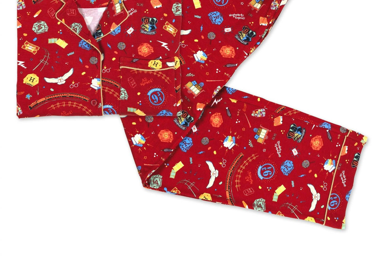 Damen Harry Potter Hogwarts Express Bambus-Pyjama-Set