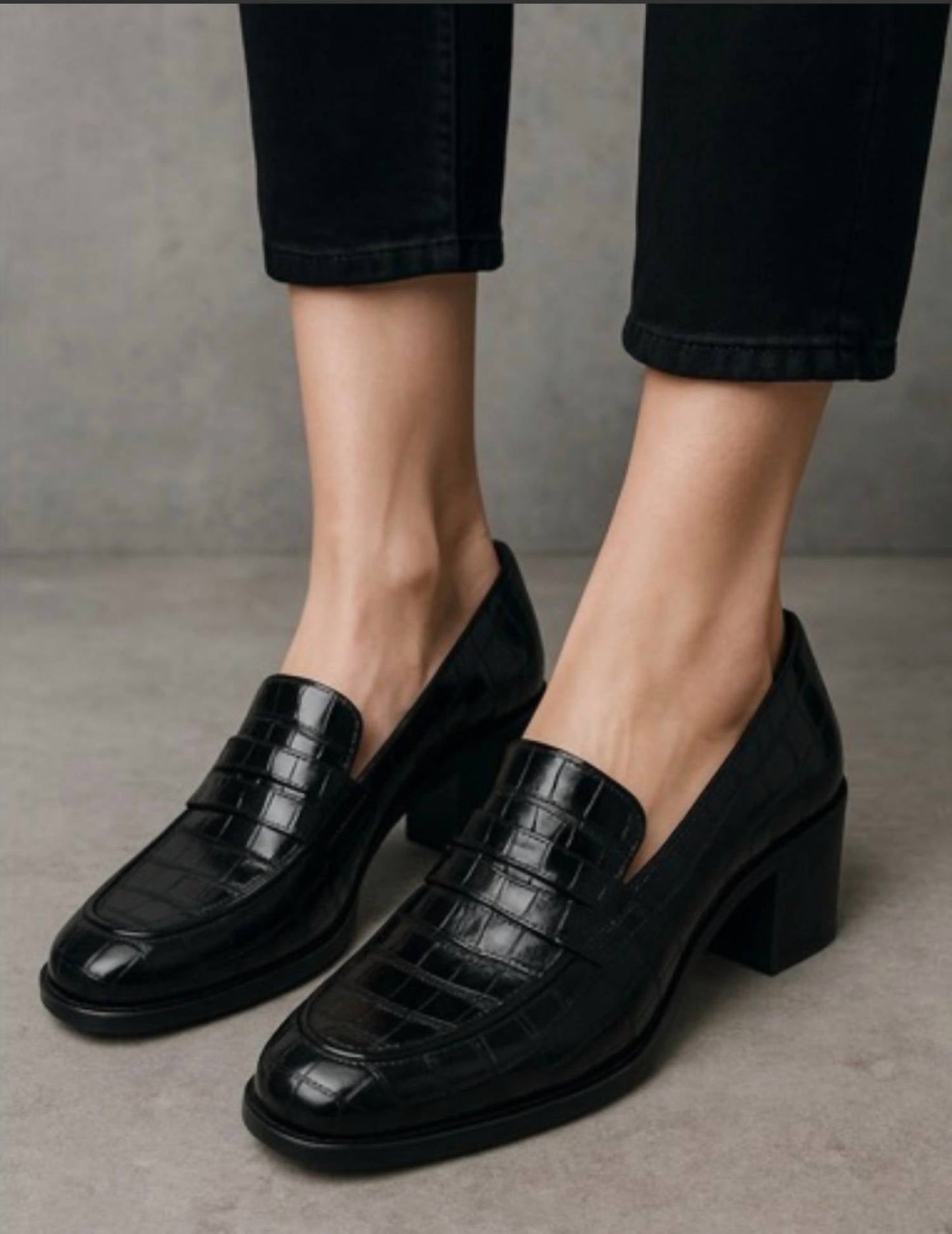 Women's Riya Croc Embossed Penny Loafer