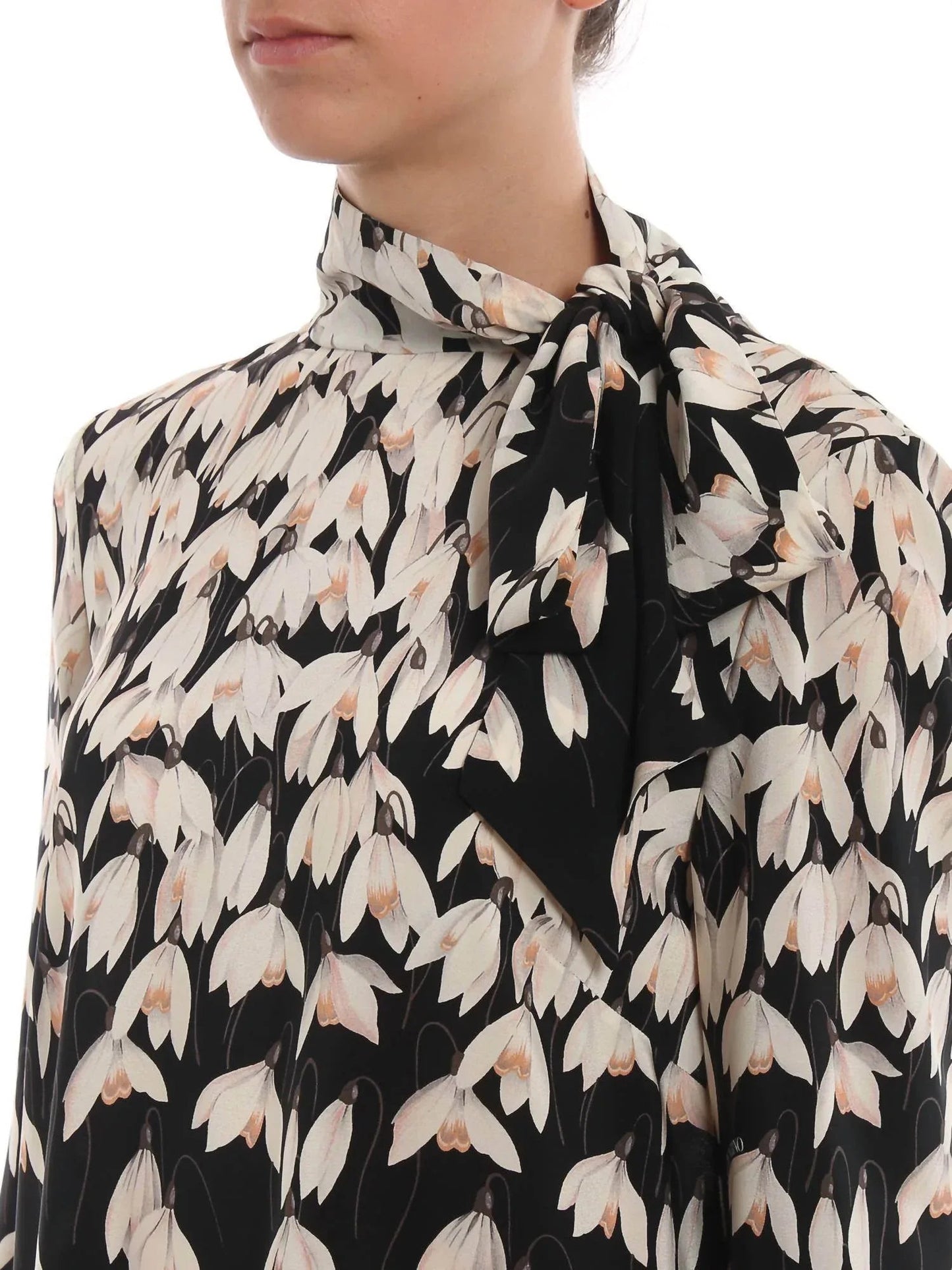 Snowdrop Crepe De Chine Silk Dress