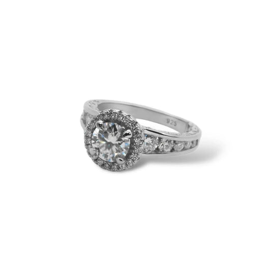 Damen Verlobungsring mit 1,2 ct Moissanit