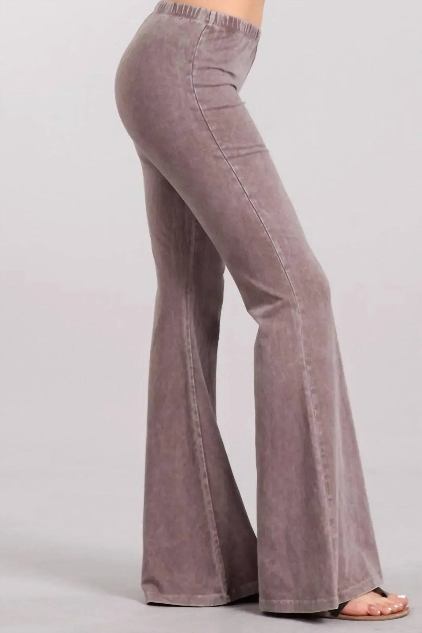 Mineral Wash Bell Bottom Soft Pants
