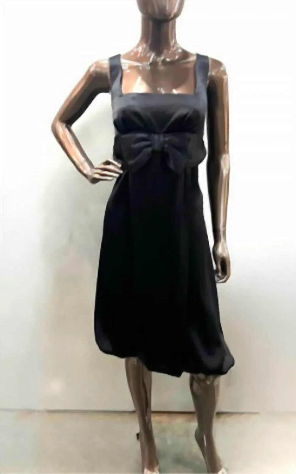 Satin Cocktail Dress With Bow