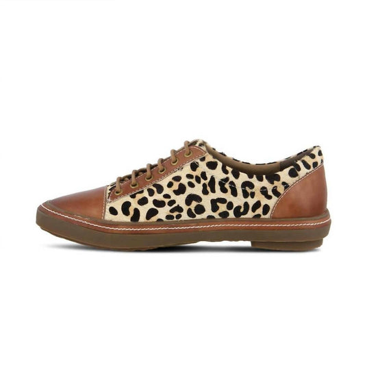 Women's Libbi Leopard Lace Up Shoes