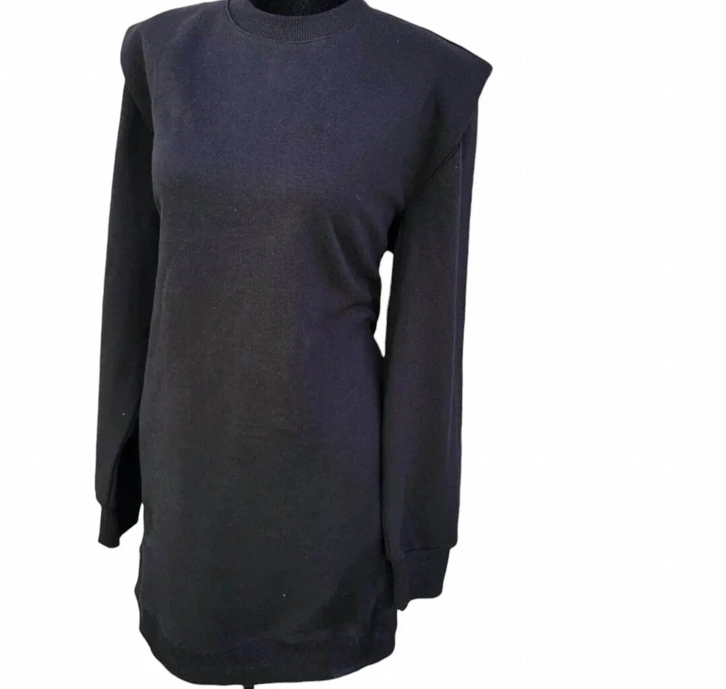 Damen Mini-Strick-Sweatshirt-Sportkleid