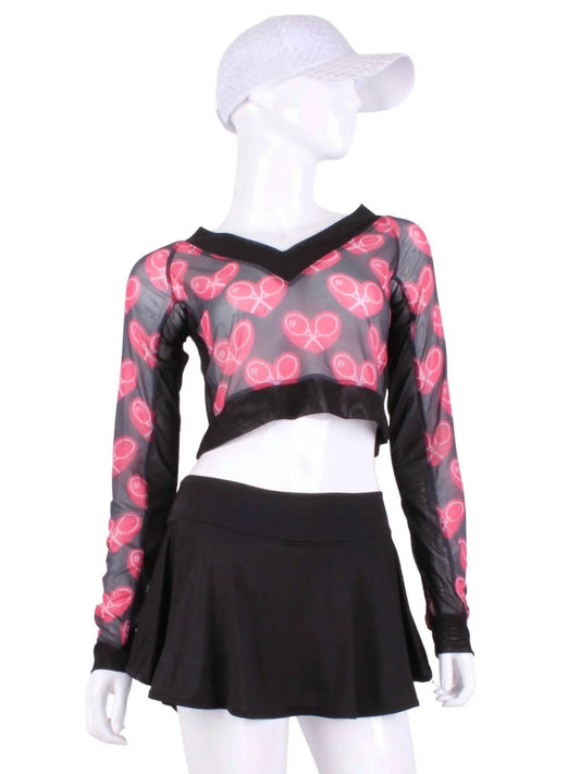 Women's Limited Mesh Vee Crop Top