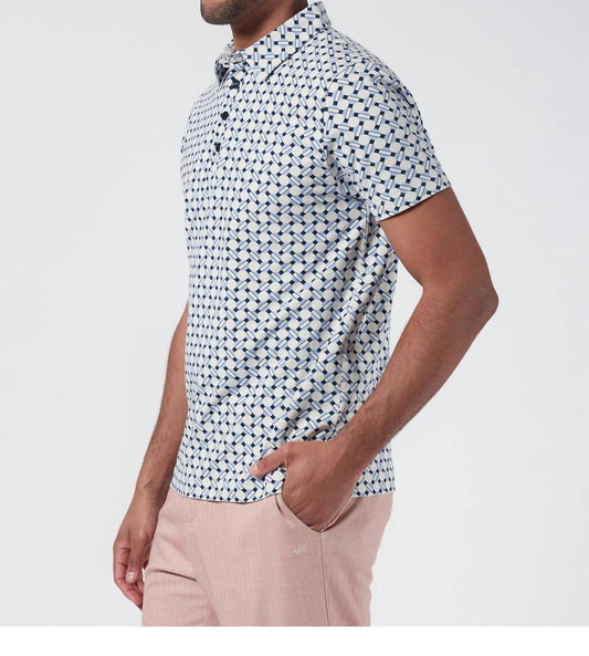 Keep It Comin Gemustertes Poloshirt