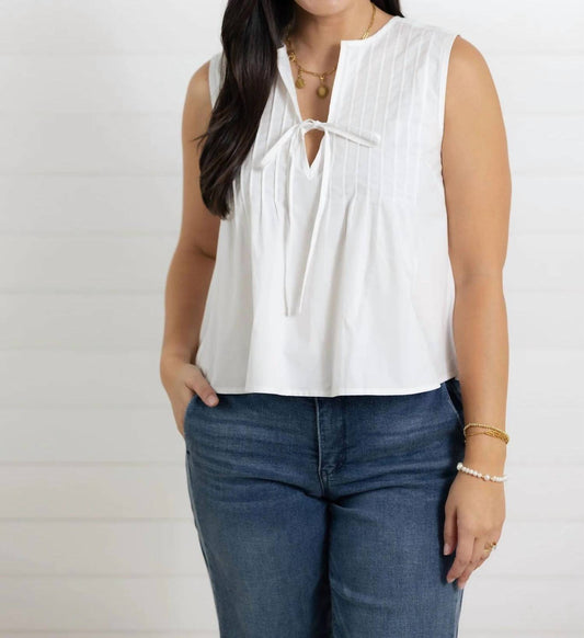 Woven Detailed Top