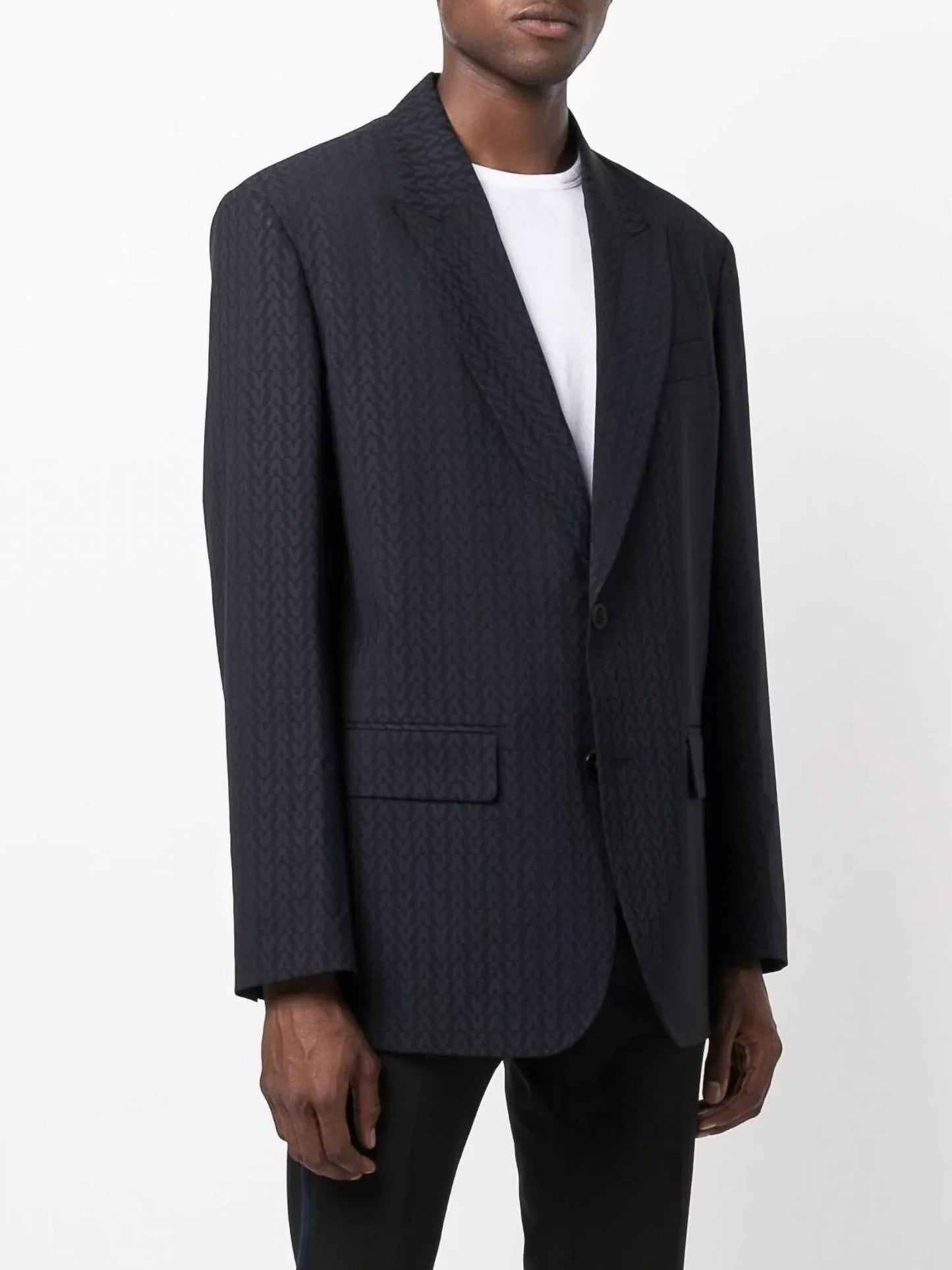 Monogramm-Jacke aus Jacquard-Wolle