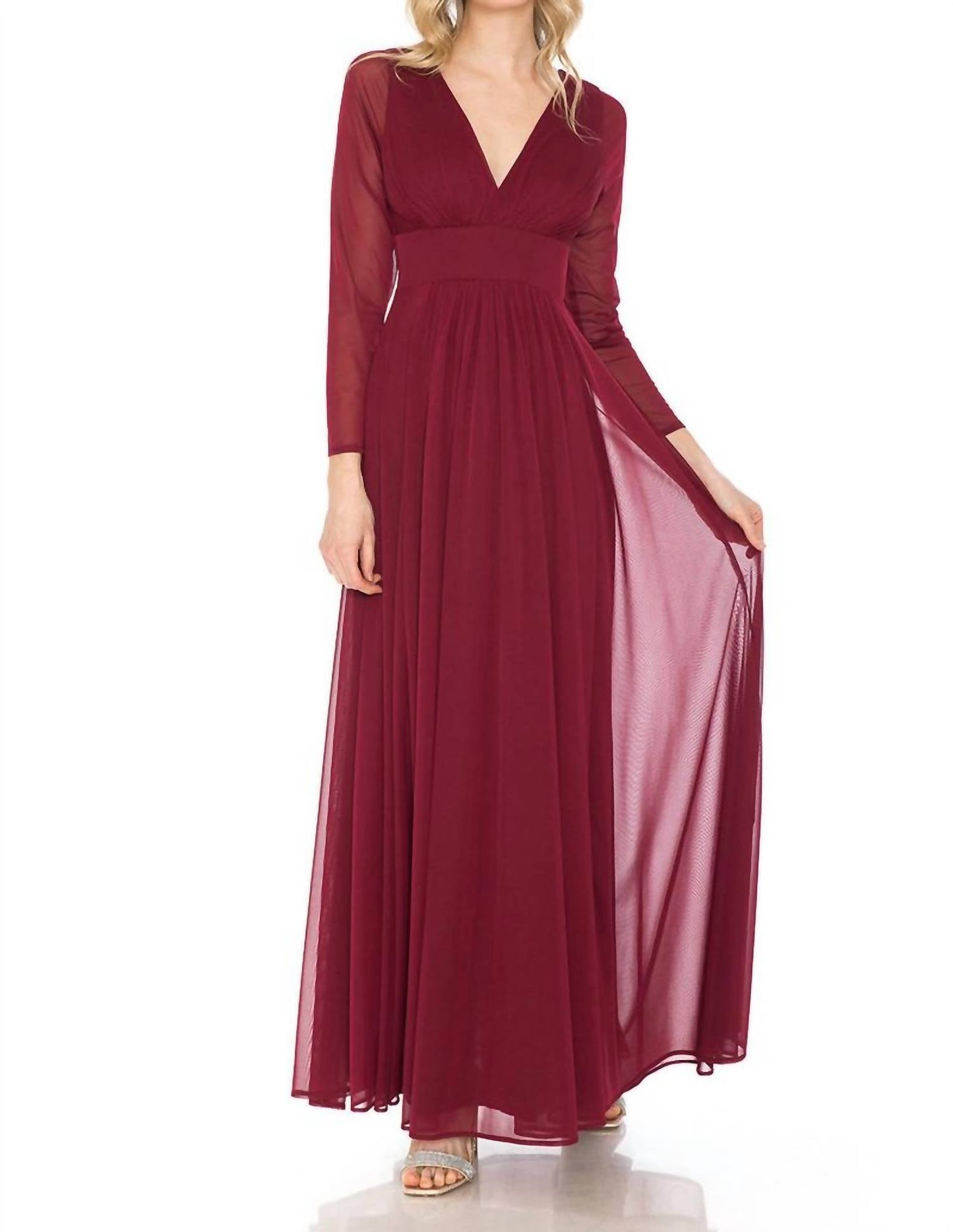 Langärmliges, festliches Brautmutterkleid