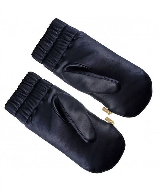 Women's Zip Mitten With Stripe