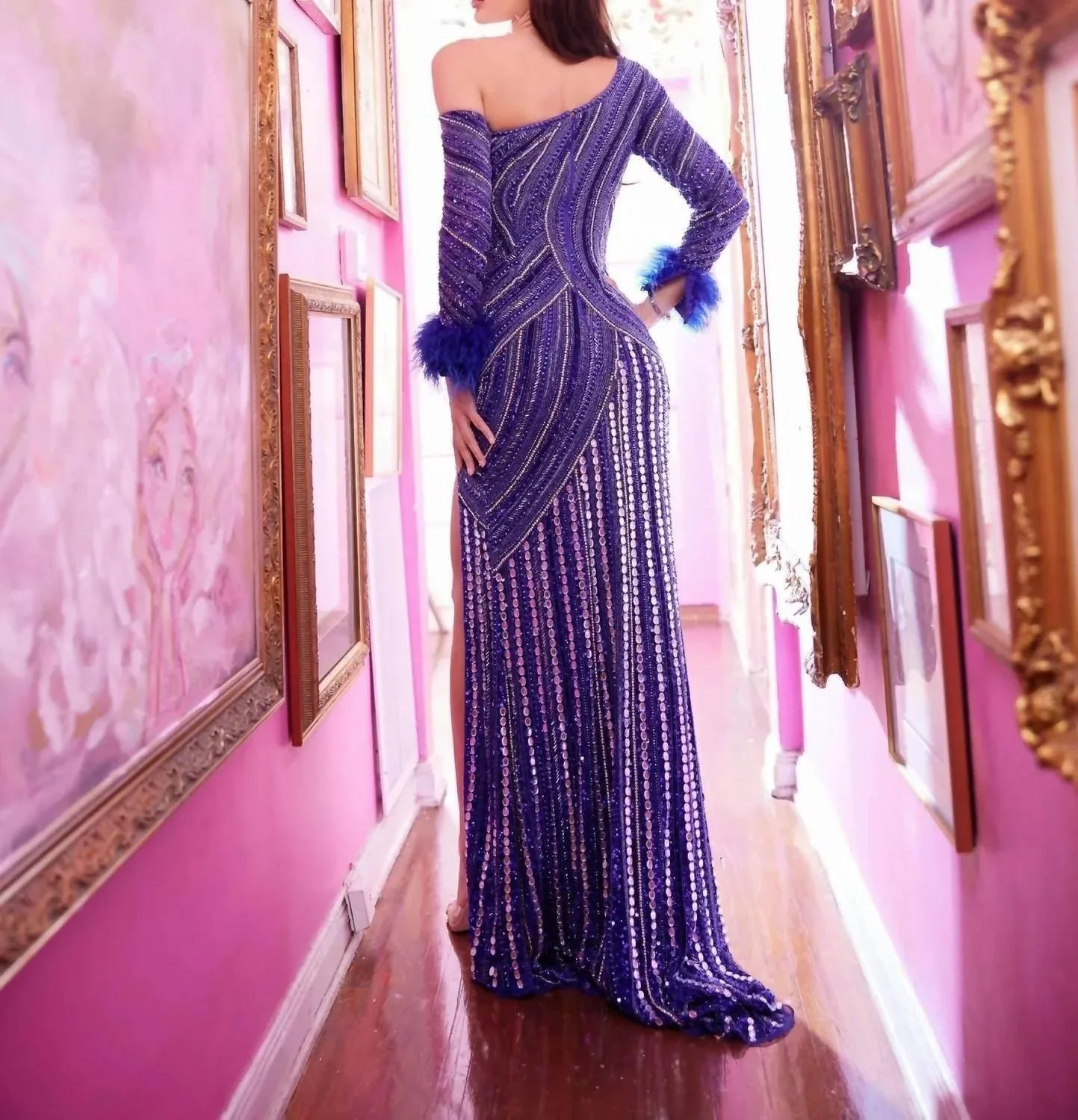 One Shoulder Long Formal Dress