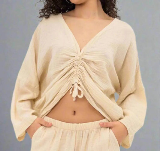 Camille Rutched Blouse