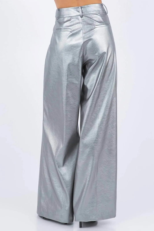 High-Waist-Hose mit weitem Bein