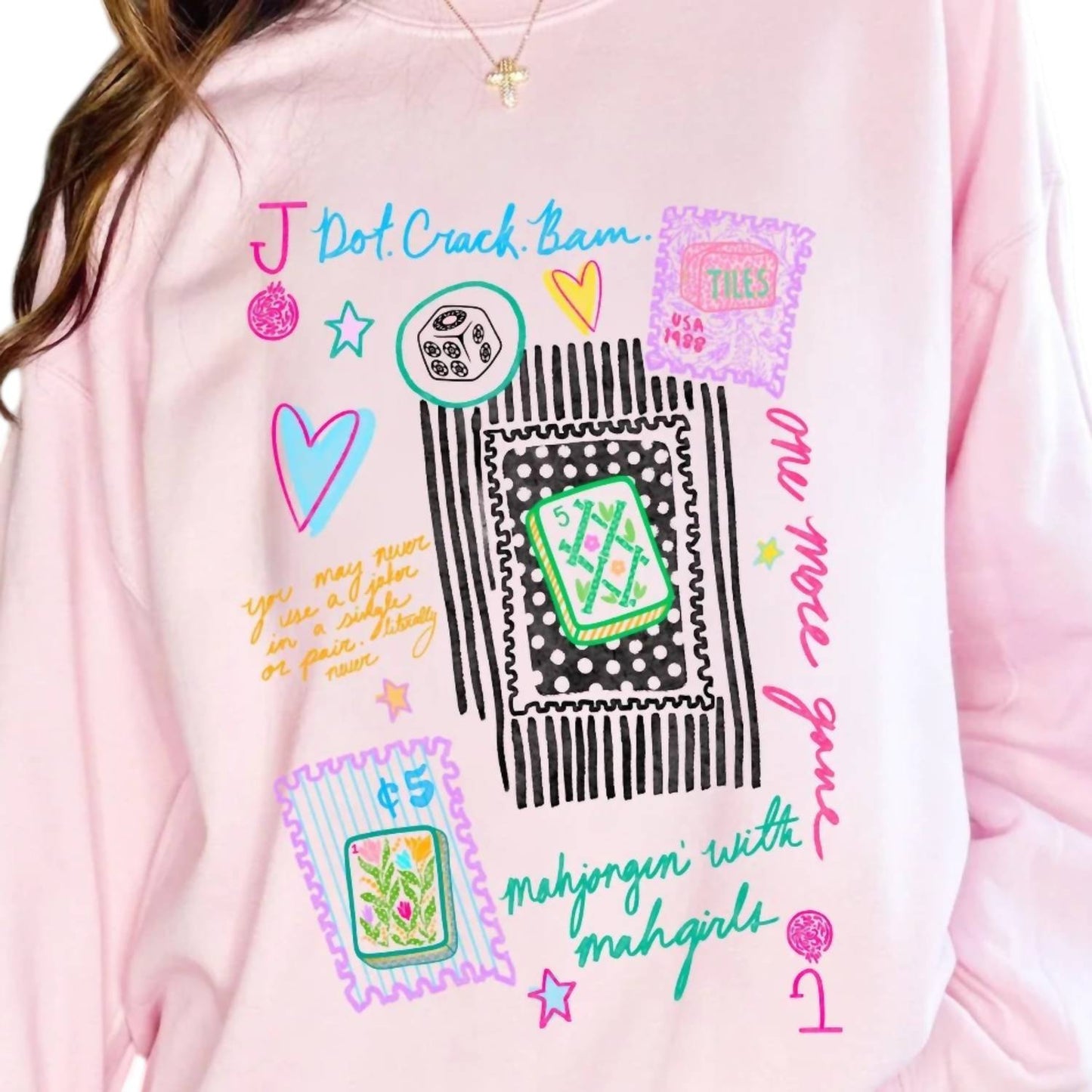 Mahjong Collage Sweatshirt