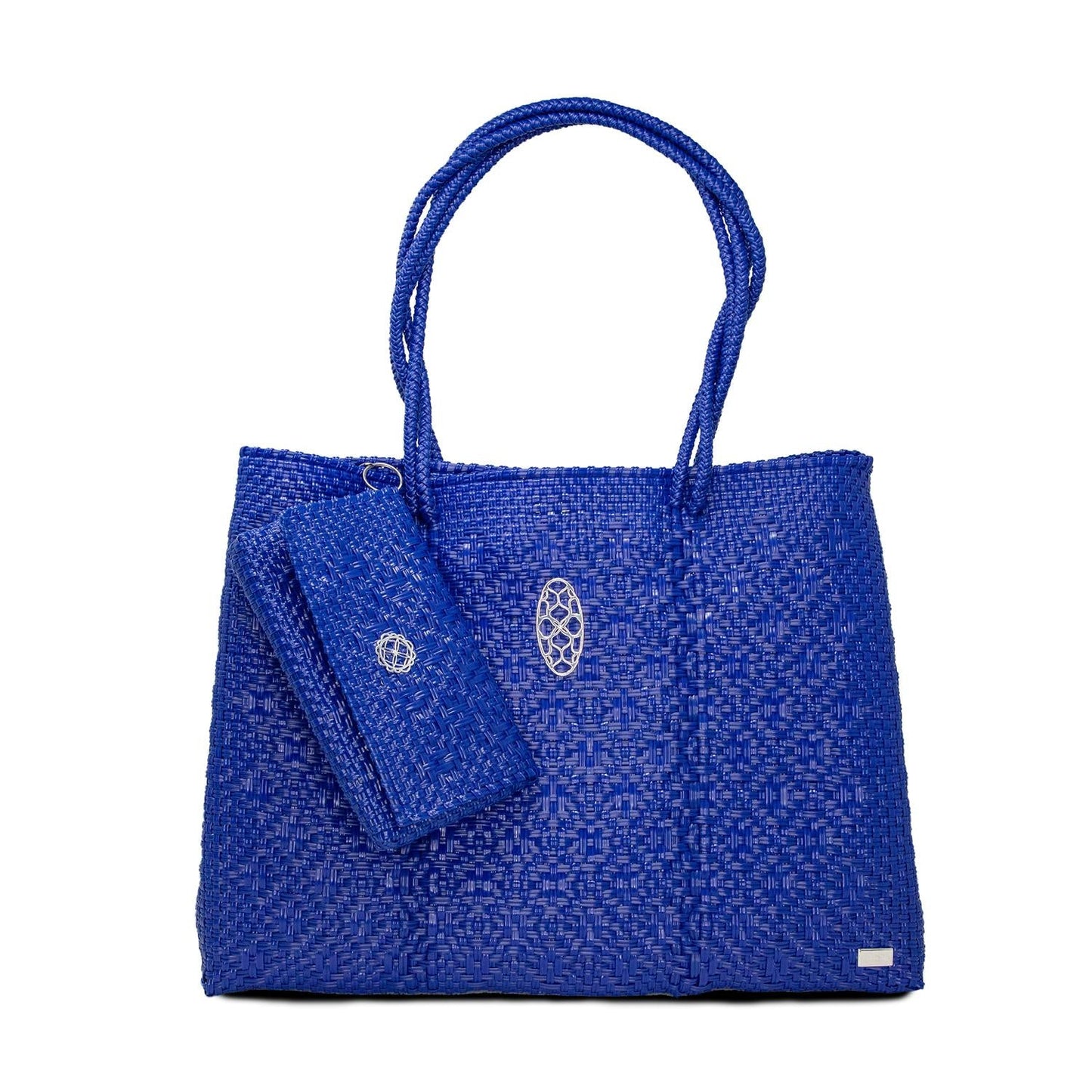 Gewebte Reisetasche für Damen mit Clutch