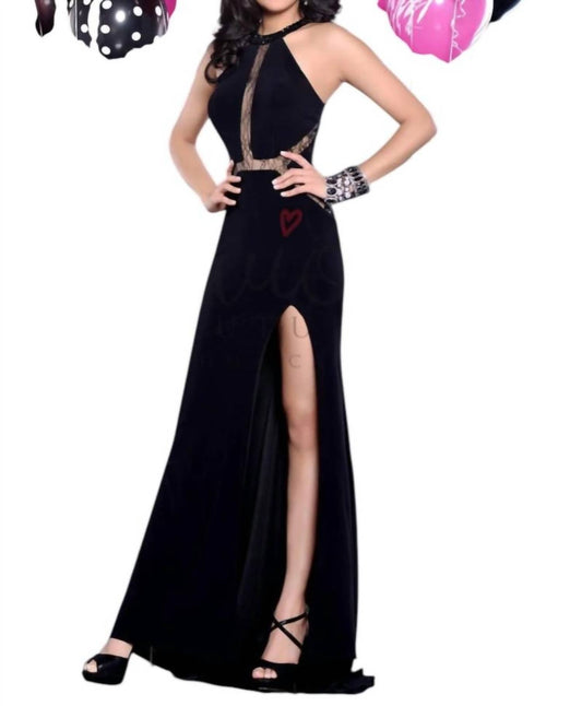 Envious Couture Halter Neck Prom Dress