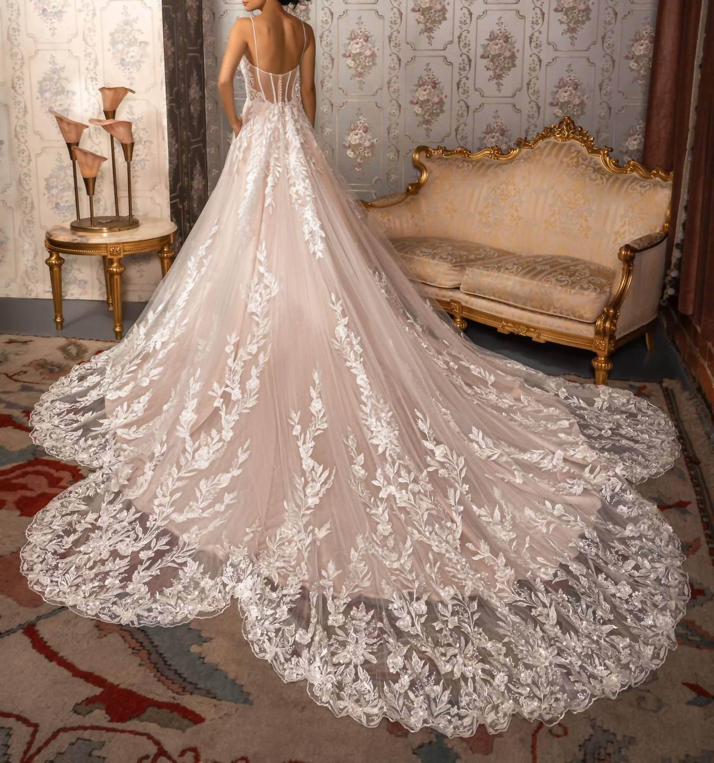 Victoria Beaded Lace Gown