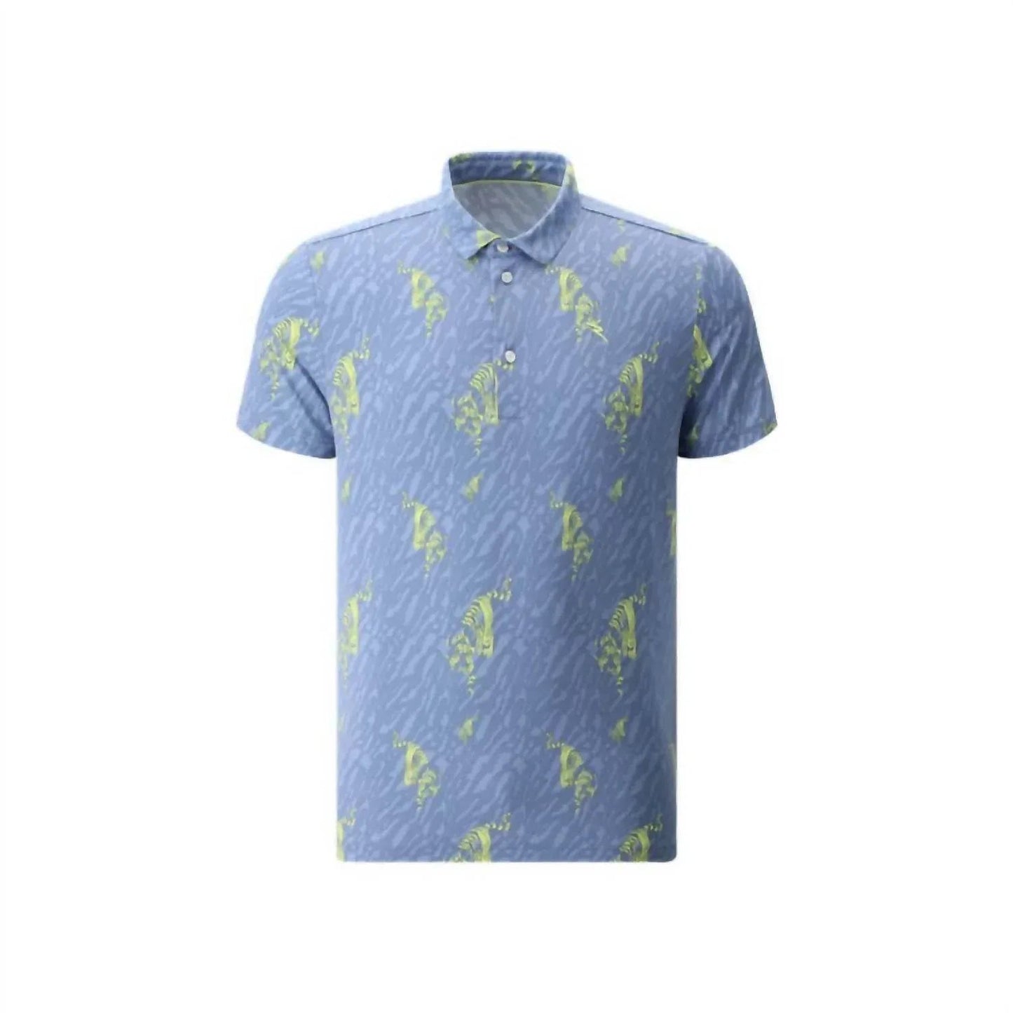Herren-Poloshirt mit Tiger-Print