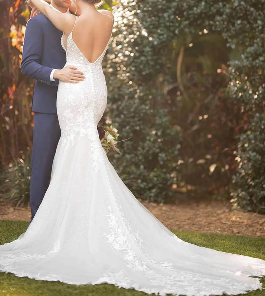 Glitzerndes Fit-and-Flare Hochzeitskleid