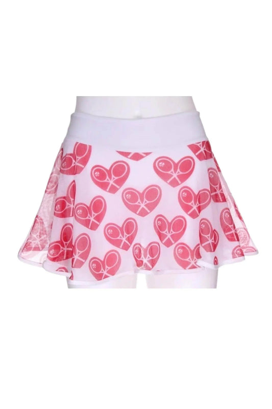 Women's Limited Mid Hearts Love Skirt