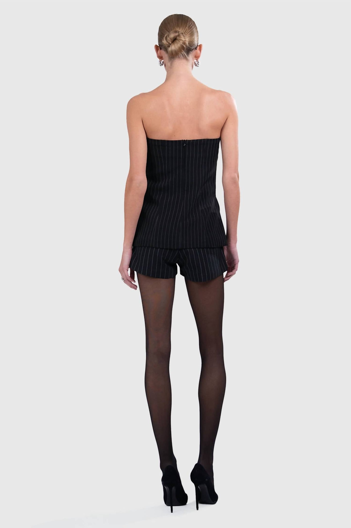 Ayle gestreiftes Bustier-Oberteil