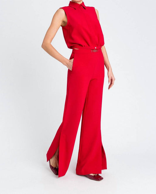The Rosso Icon Shirt-style Jumpsuit