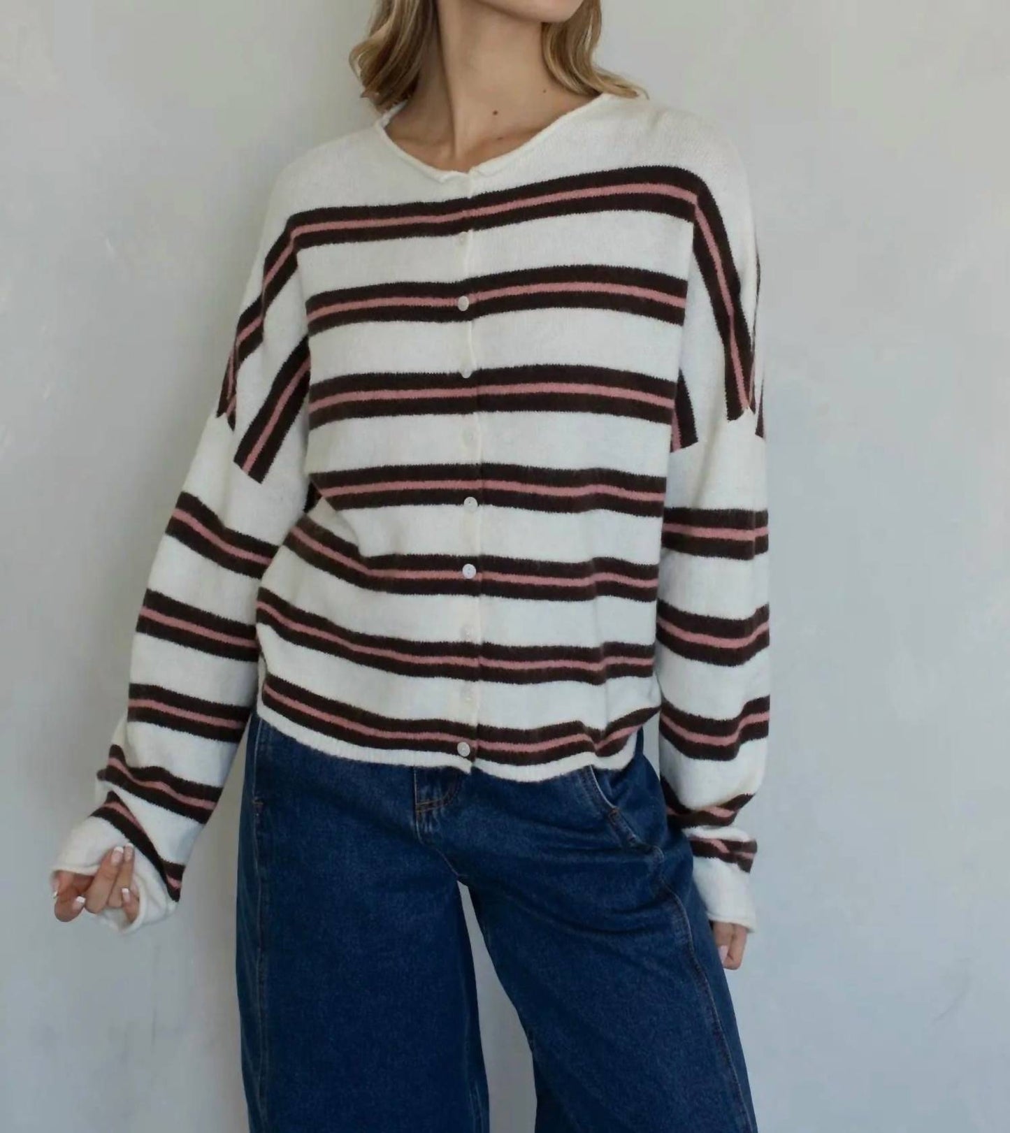 Maisie Strickjacke mit Knopfleiste