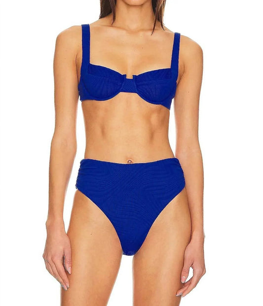 Casanova Textured Jersey Bikini Top