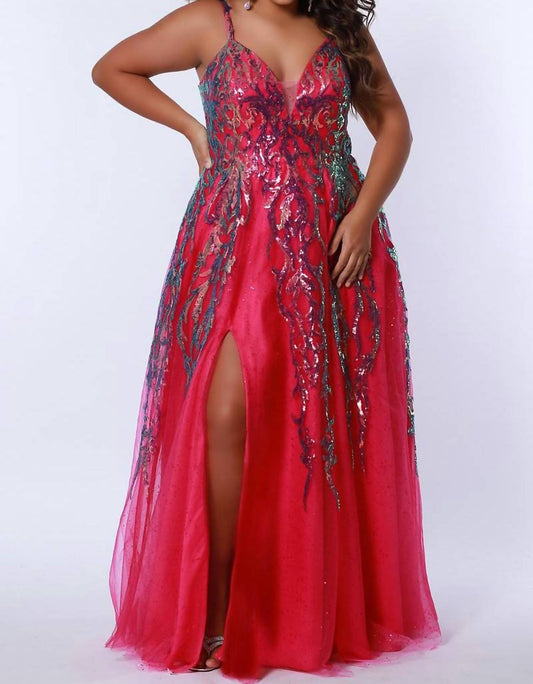 A-line Sequin Gown
