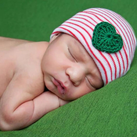 Christmas Heart Nursery Cap