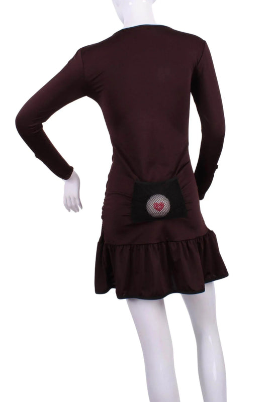 Women's Long Sleeve Monroe Solid Tennis Dress