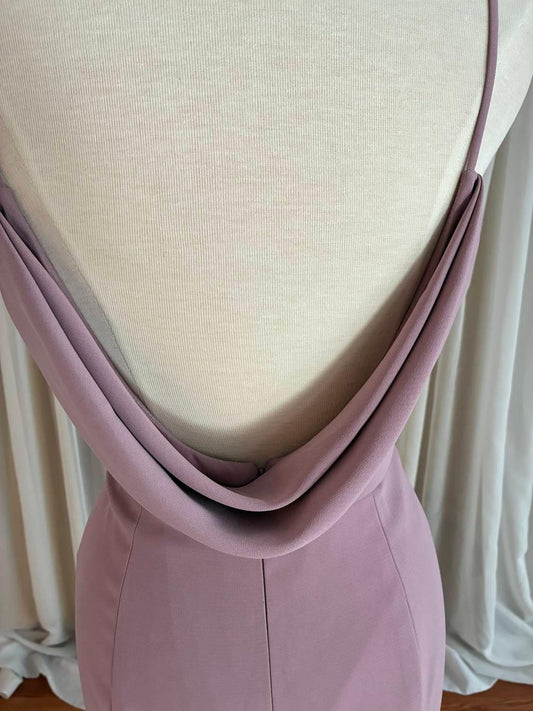 Women's Diamond Back Crepe Bridesmaid Dress