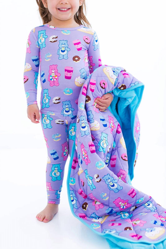 Care Bears Donuts And Coffee Toddler Birdie Quilt