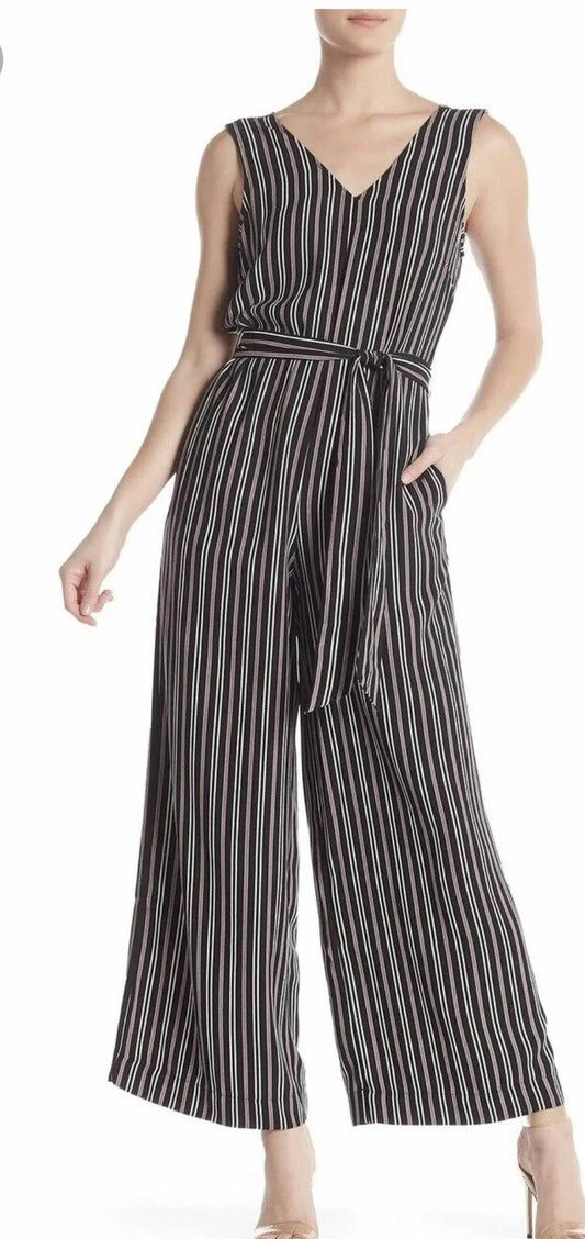 Belted Sleeveless Romper Suit
