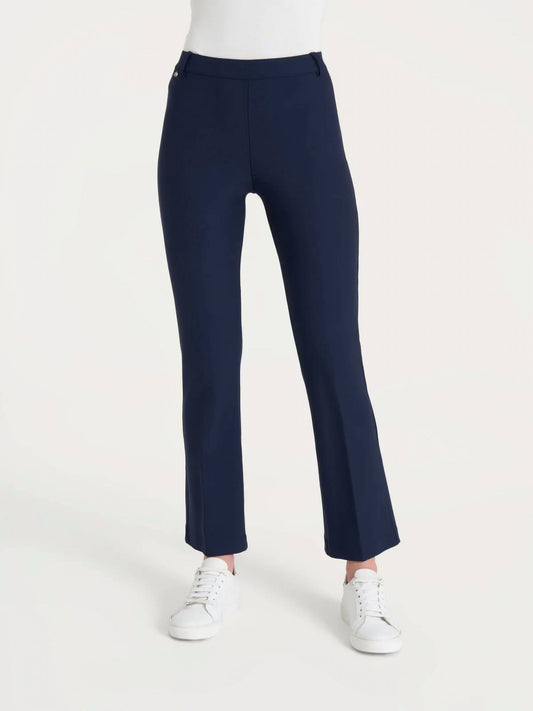 Compact cropped flare pants
