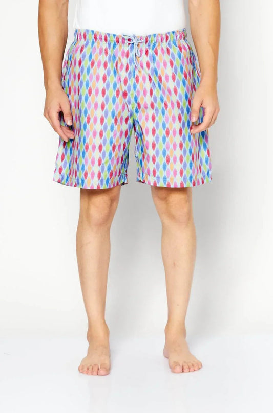 Abstract Print Swim Trunks